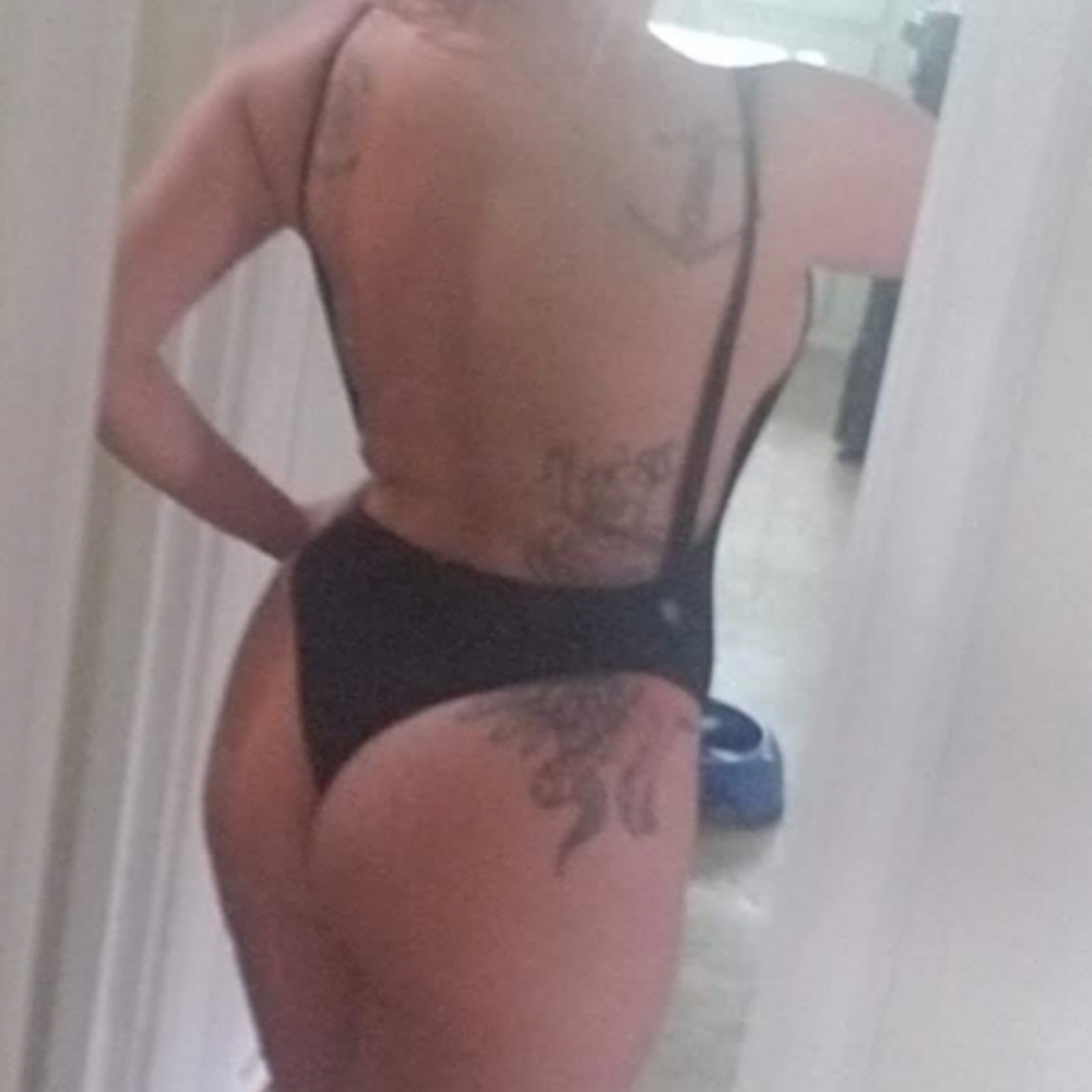 Black sleek swimsuit
